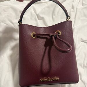 Michael Kors Wine Red Shoulder Bag